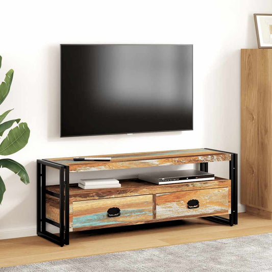 TV Cabinet | Multicolour | Solid reclaimed wood, Steel | Medium