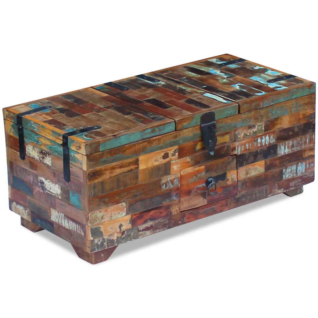 Coffee Table | Multicolour | Reclaimed Wood | Medium | Storage