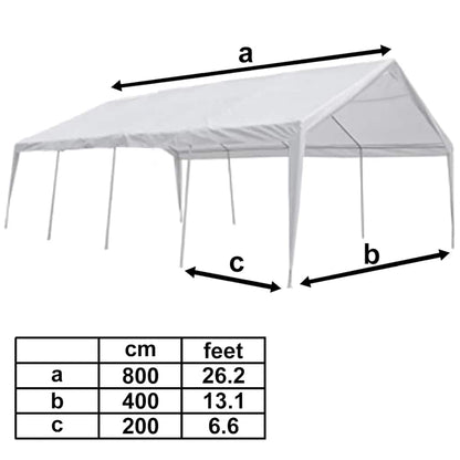 Party Tent/Marquee White 26.2'x13.1'