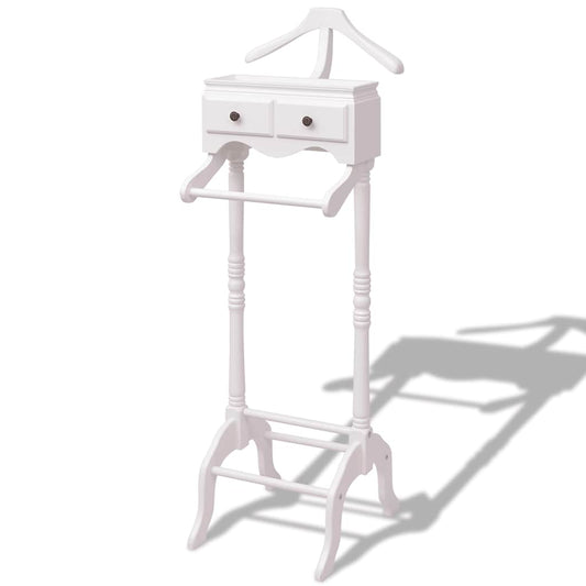 Clothing Rack | White | Pine, MDF | About 125 cm tall, compact