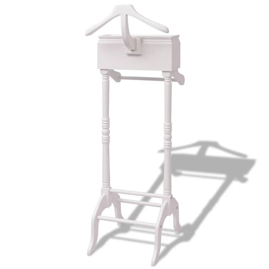 Clothing Rack | White | Pine, MDF | About 125 cm tall, compact