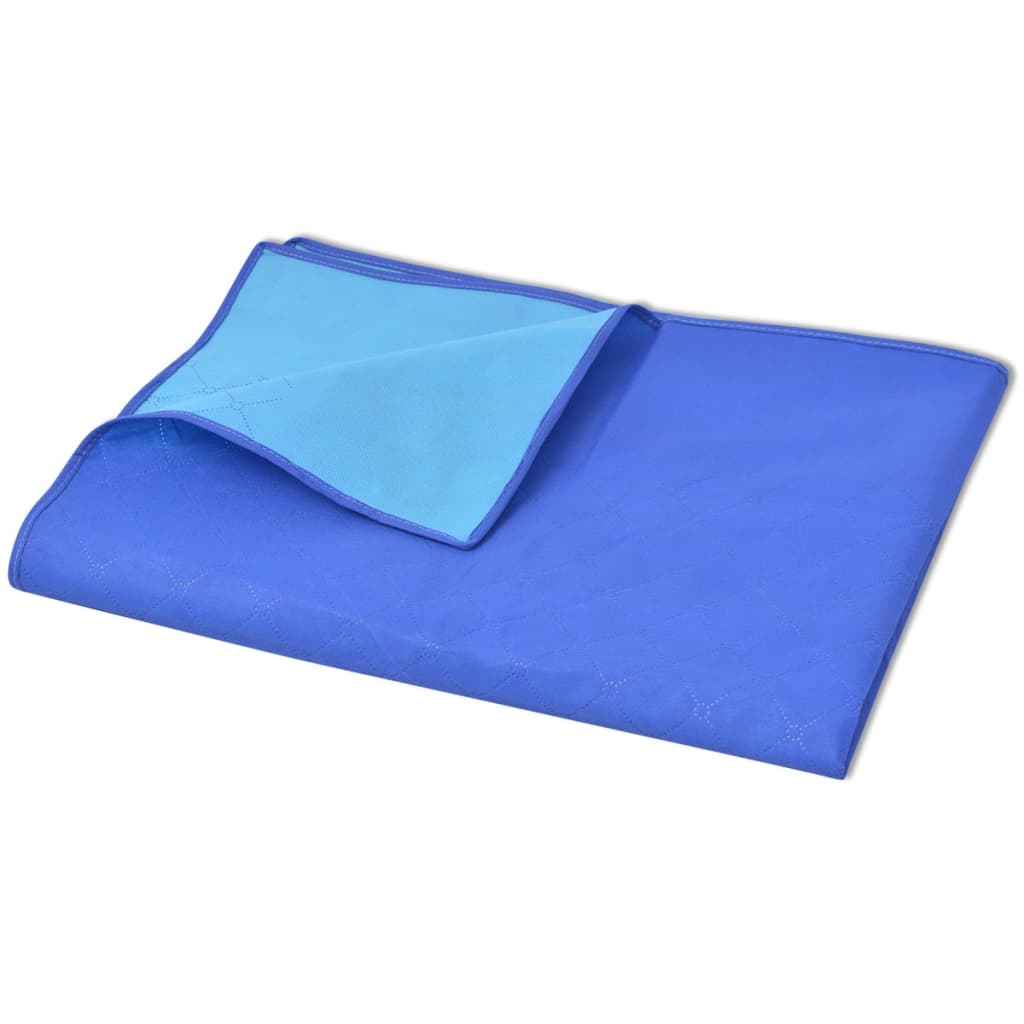 Picnic Blanket Blue and Light Blue 100x150 cm