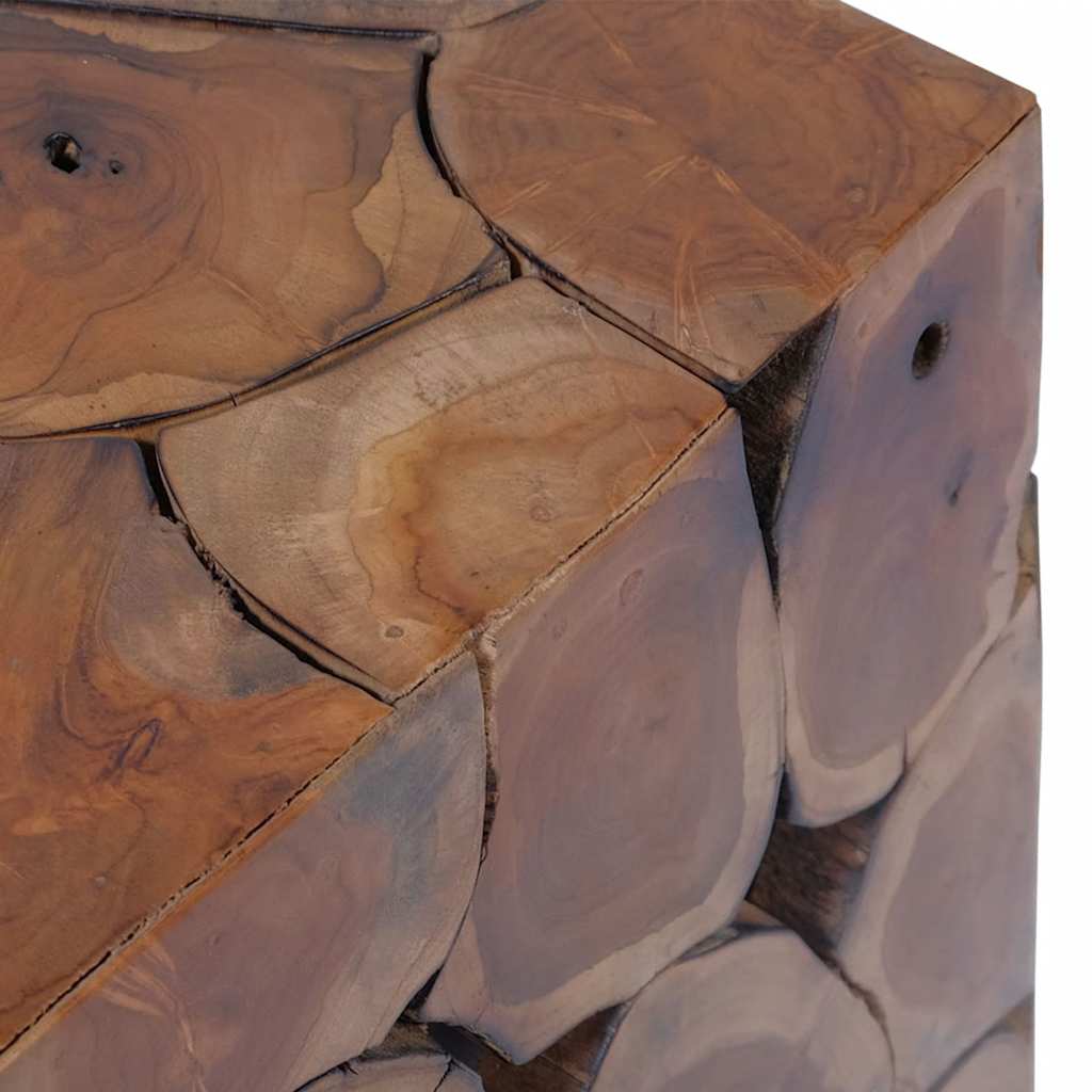 Stool Brown 40x40x45 cm Solid Teak Wood