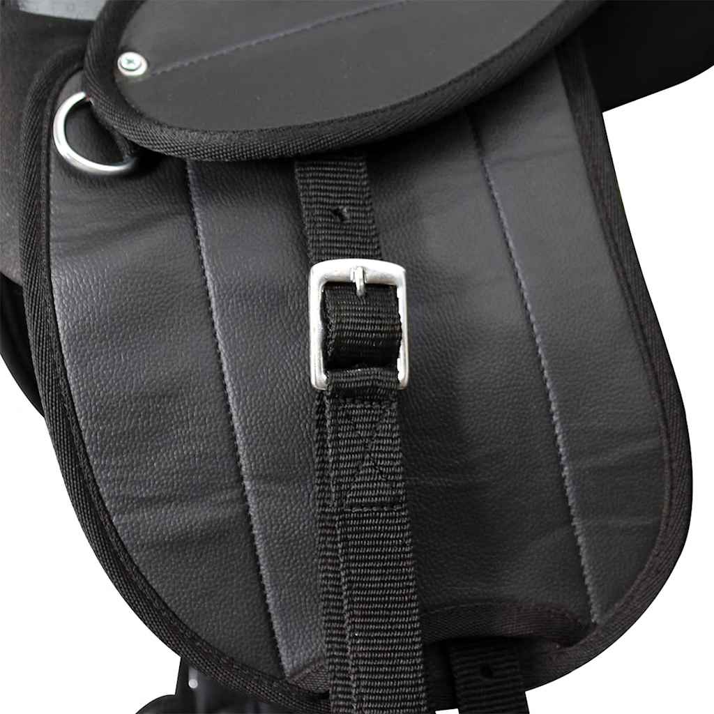 Saddle Set | Black | Plastic, Polyester | 10-inch seat | Durable