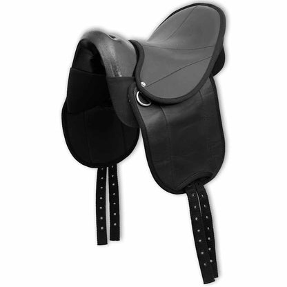 Saddle Set | Black | Plastic, Polyester | 10-inch seat | Durable