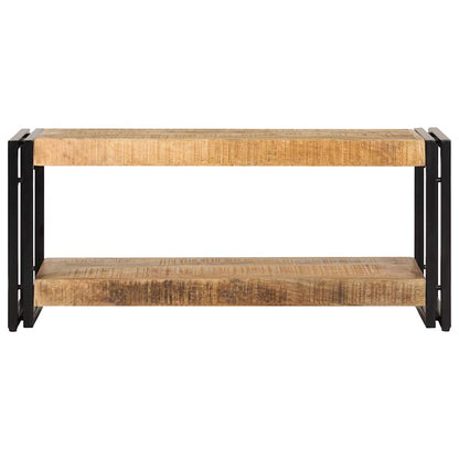 Tv Stand | Natural wood | Solid Mango Wood and Powder-Coated Iron