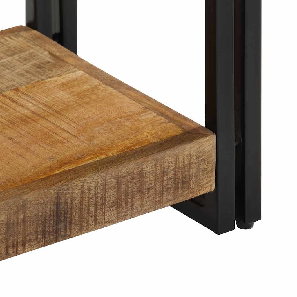 Tv Stand | Natural wood | Solid Mango Wood and Powder-Coated Iron