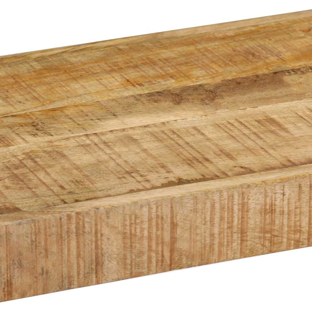 Tv Stand | Natural wood | Solid Mango Wood and Powder-Coated Iron