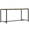 Dining Table 140x70x75 cm Solid Rough Mango Wood