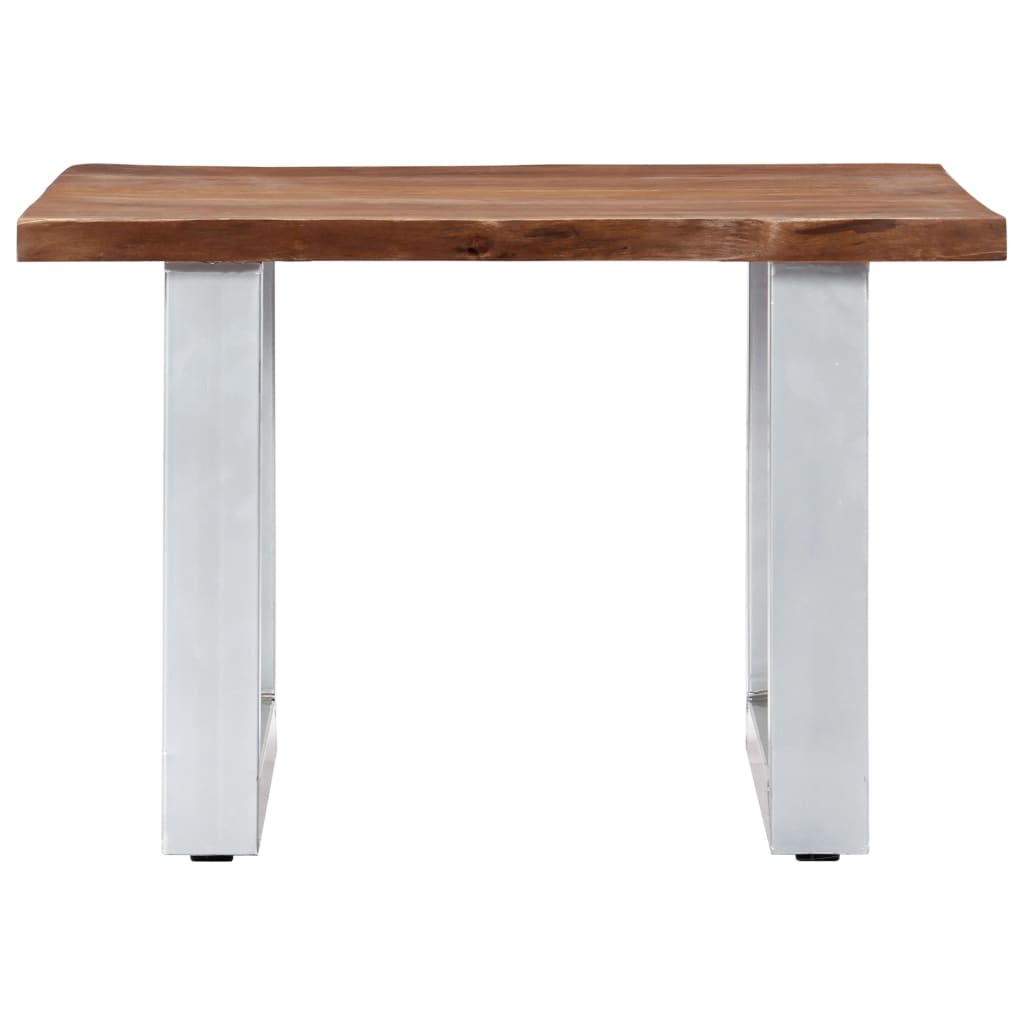 vidaXL Coffee Table Brown and silver