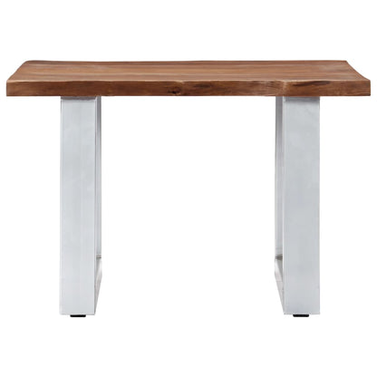 vidaXL Coffee Table Brown and silver