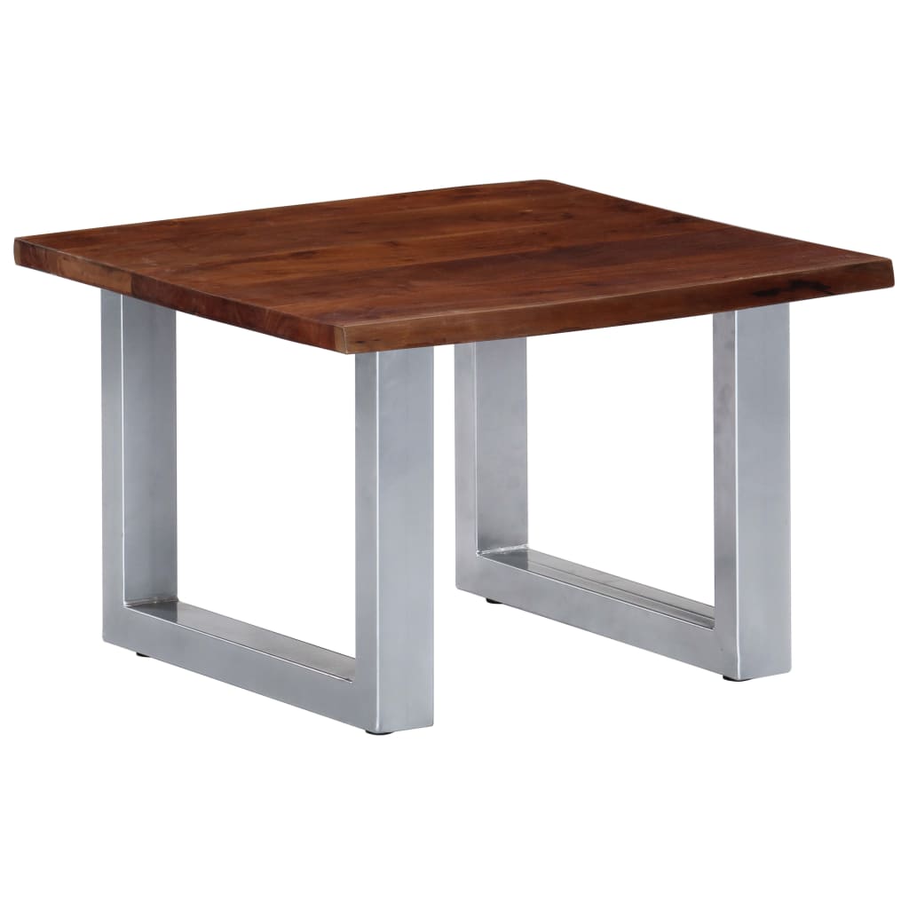 vidaXL Coffee Table Brown and silver