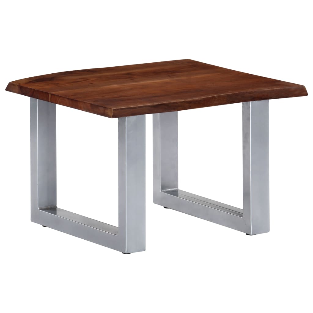 vidaXL Coffee Table Brown and silver