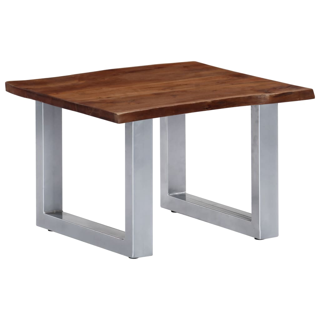 vidaXL Coffee Table Brown and silver