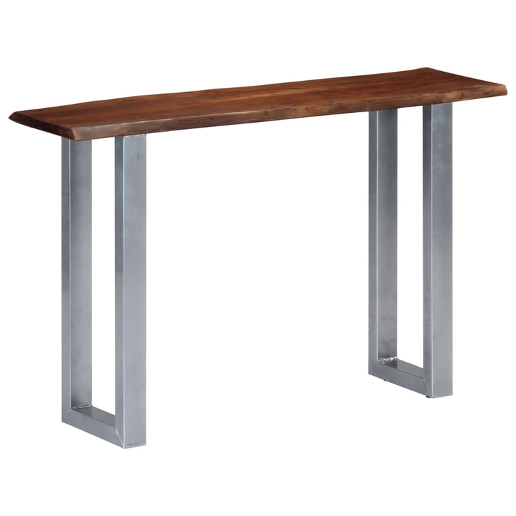 Console Table 115x35x76 cm Solid Aacia Wood and Iron