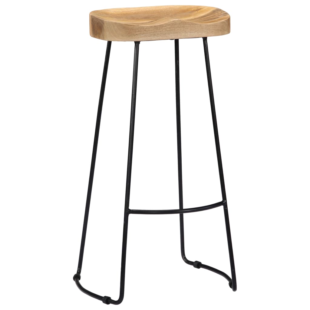 Gavin Bar Stools 2 pcs Solid Mango Wood