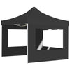 Professional Folding Party Tent with Walls Aluminum 9.8'x9.8' Anthracite