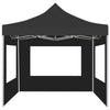 Professional Folding Party Tent with Walls Aluminum 9.8'x9.8' Anthracite