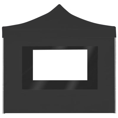 Professional Folding Party Tent with Walls Aluminum 9.8'x9.8' Anthracite