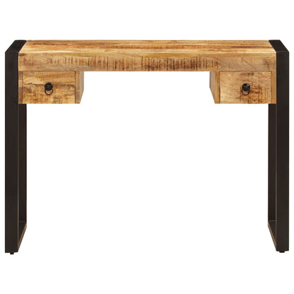 247400 vidaXL Desk with 2 Drawers 110x50x77 cm Solid Mango Wood