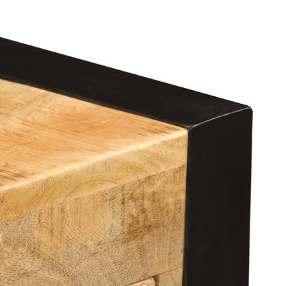 247400 vidaXL Desk with 2 Drawers 110x50x77 cm Solid Mango Wood