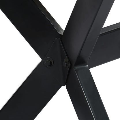 vidaXL Dining Table Brown Solid Mango Wood 78.7 x 39.4 x 29.5 in