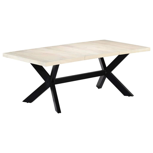 Dining Table | Bleached White, Black