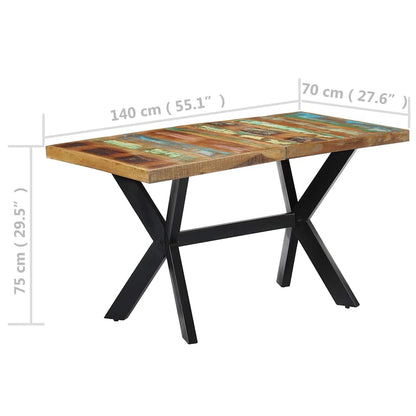 Dining Table Various shades of wood, Steel