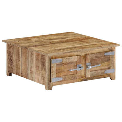 vidaXL Coffee Table Natural Mango Wood Solid Mango Wood Compact