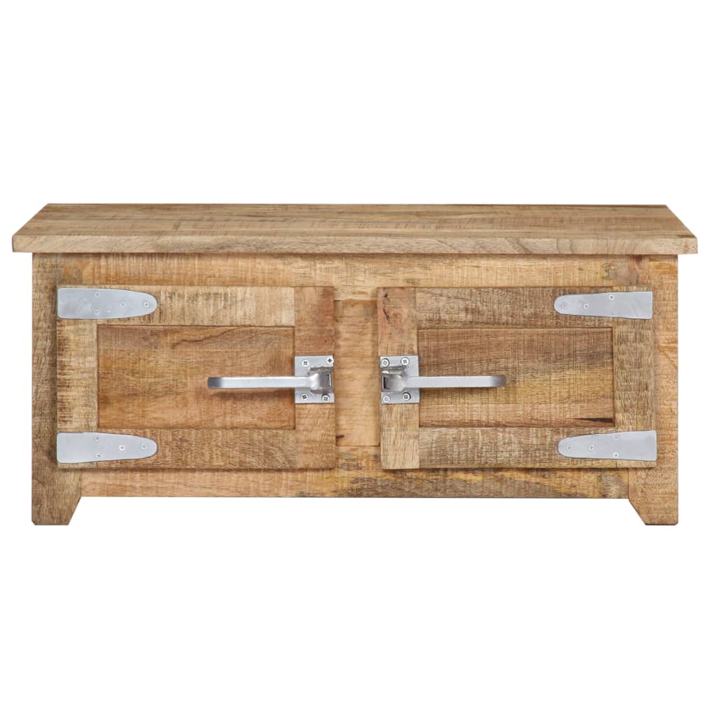 vidaXL Coffee Table Natural Mango Wood Solid Mango Wood Compact