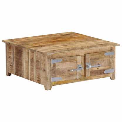 247693 vidaXL Coffee Table 70x70x30 cm Solid Mango Wood