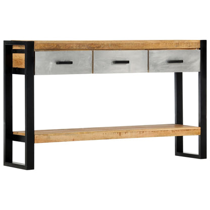 Console Table 51.1"x11.8"x29.9" Solid Mango Wood