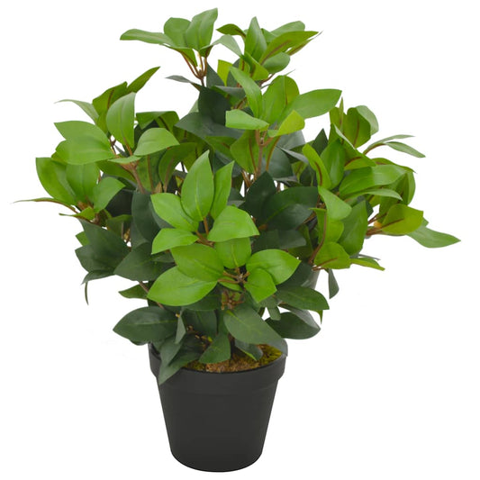 Fake Plant | Green and brown | Polyester and wood | 40 cm