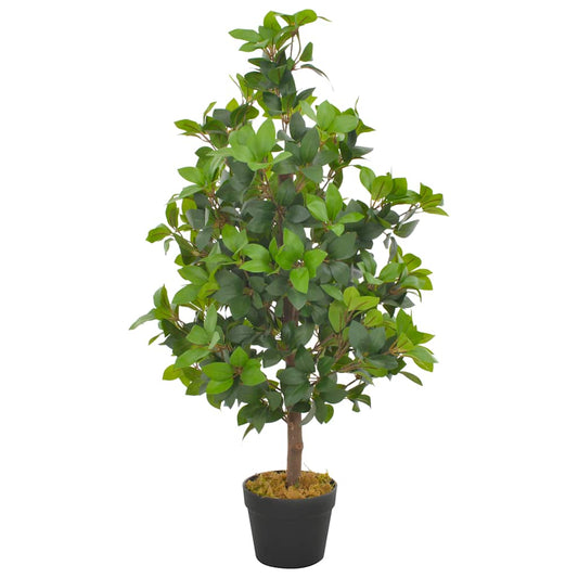 Artificial Plant | Green and Brown | Polyester and Wood | 90 cm