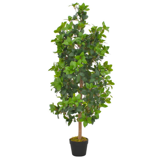 Artificial Plant | Green and Brown | Polyester & Wood | Medium