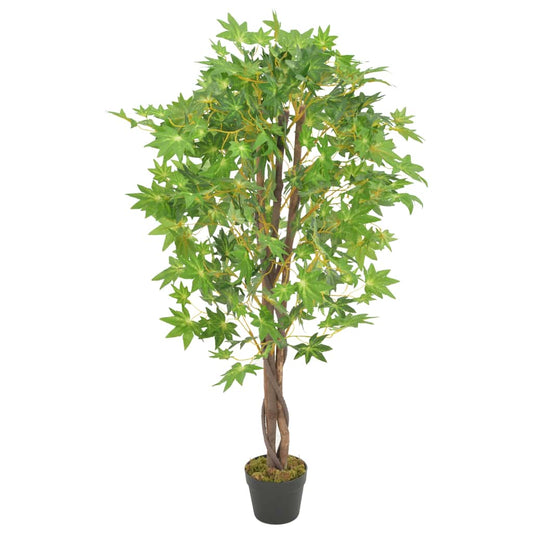 Artificial Plant | Green, Brown | Plastic, Polyester, Wood | 120 cm tall