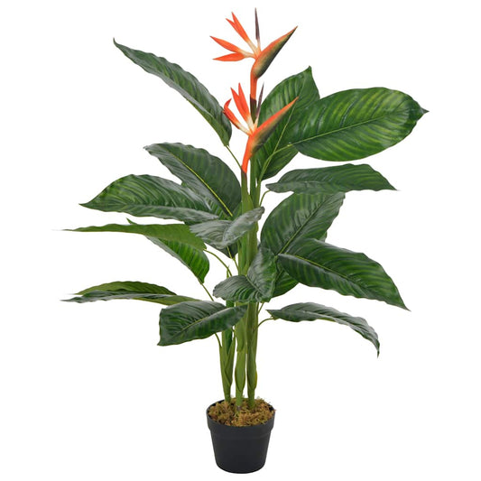 Artificial Plant | Green and Red | Plastic and Iron | 100cm