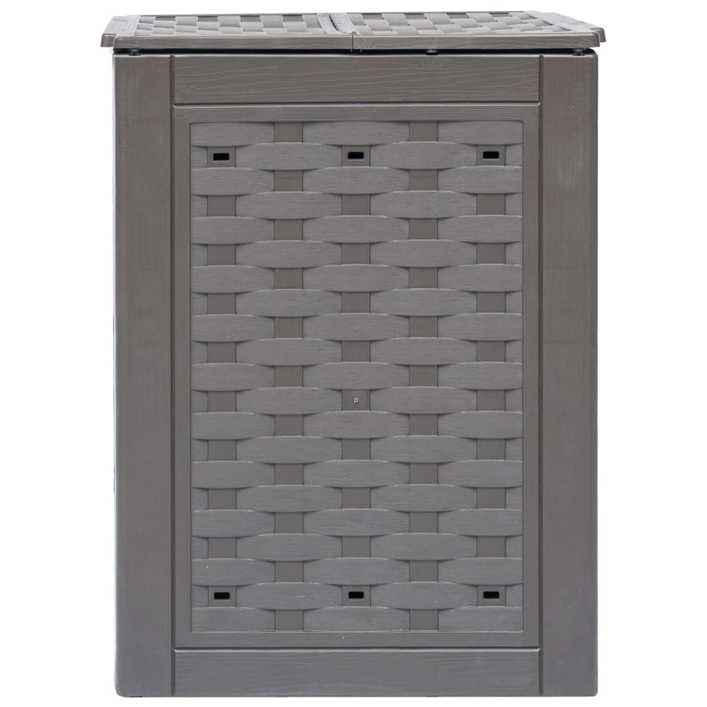 Garden Composter Brown Plastic with rattan look Medium