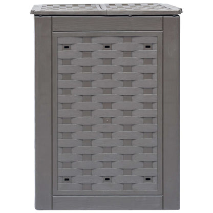 Garden Composter Brown Plastic with rattan look Medium