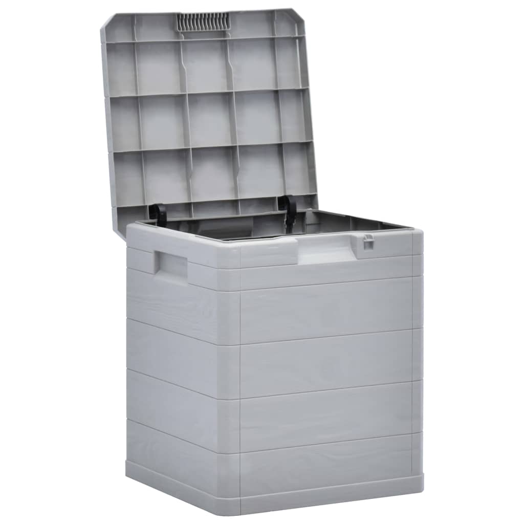 Garden Storage Box 90 L Light Grey