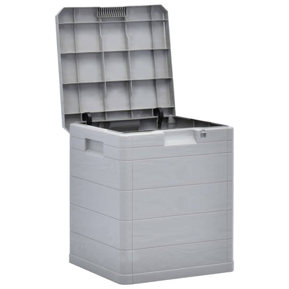 Garden Storage Box 90 L Light Grey