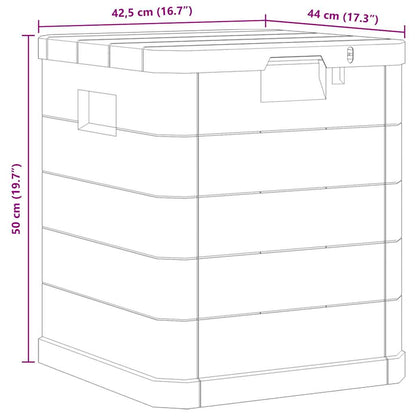 Garden Storage Box 90 L Brown
