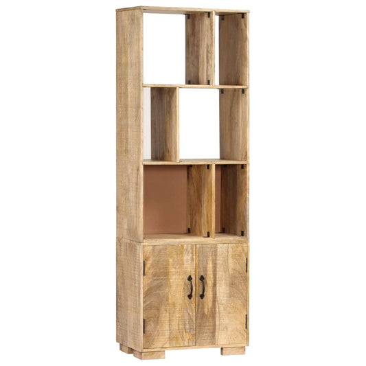 Bookshelf | Natural wood finish | Solid mango wood | 60 x 35 x 180 cm