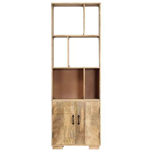 Bookshelf | Natural wood finish | Solid mango wood | 60 x 35 x 180 cm