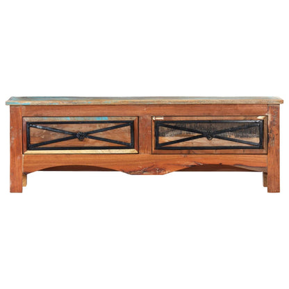 vidaXL TV Cabinet Multicolor Solid Reclaimed Wood 47.2x11.8x15.7 in