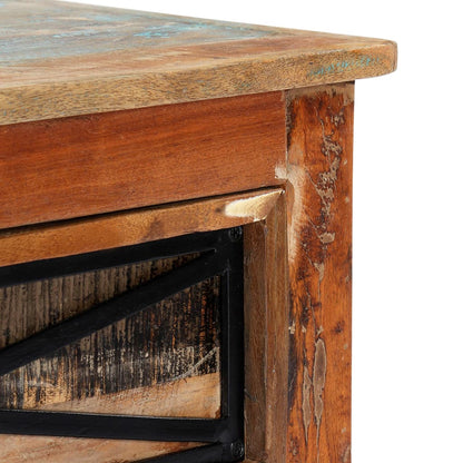 vidaXL TV Cabinet Multicolor Solid Reclaimed Wood 47.2x11.8x15.7 in