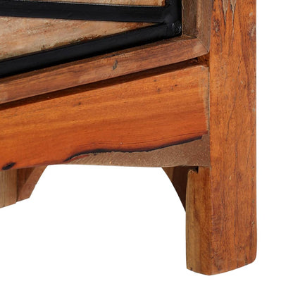 vidaXL TV Cabinet Multicolor Solid Reclaimed Wood 47.2x11.8x15.7 in