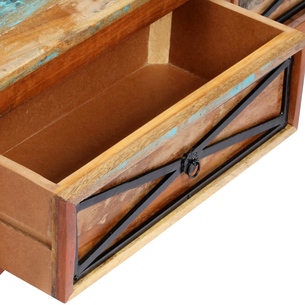 vidaXL TV Cabinet Multicolor Solid Reclaimed Wood 47.2x11.8x15.7 in