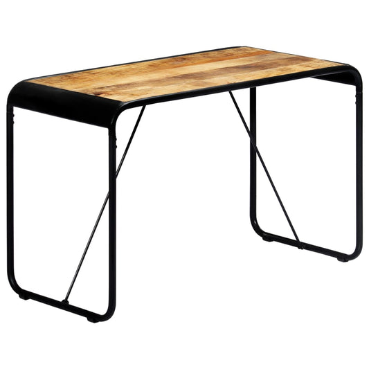 Dining Table | Brown | Solid Mango Wood | 118x60x76 cm | Industrial