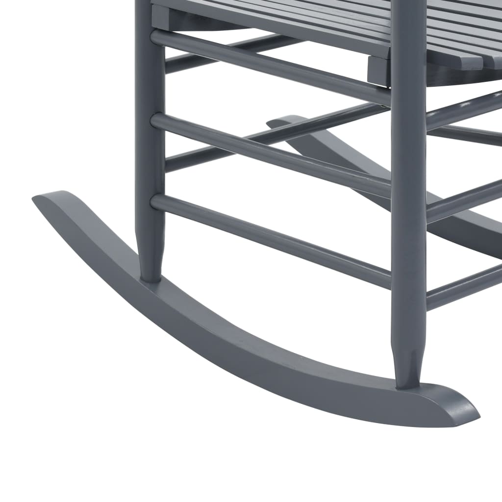 Rocking Chair Grey Poplar hardwood Standard Rocking Chair
